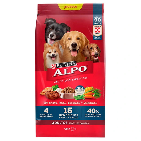 Alpo - Adultos Carne, Pollo, Cereales y Vegetales