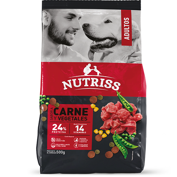 Nutriss - Carne y Vegetales Perros Adultos