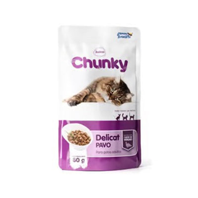 Chunky Delicat Pavo Comida Húmeda Gatos