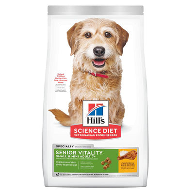 Hills - Science Diet Senior Vitality Small & Mini Adult 7+ Chicken & Rice Recipe