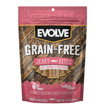 Evolve Dog Snack Grain Free Jerky Salmon