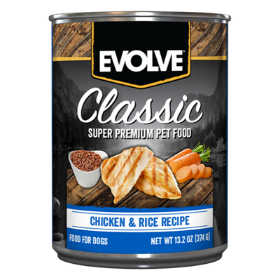 Evolve- Dog Classic Lata Chicken and rice